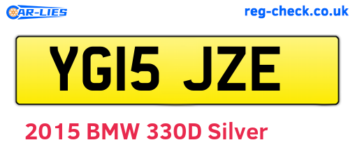 YG15JZE are the vehicle registration plates.