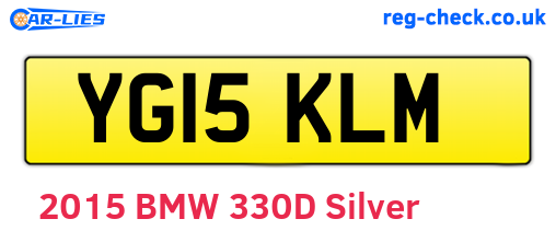 YG15KLM are the vehicle registration plates.