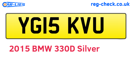 YG15KVU are the vehicle registration plates.