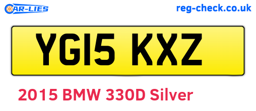 YG15KXZ are the vehicle registration plates.
