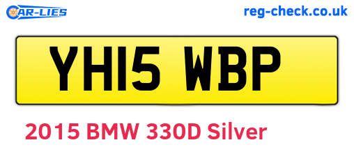 YH15WBP are the vehicle registration plates.