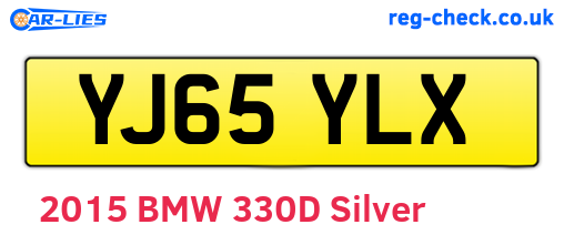 YJ65YLX are the vehicle registration plates.