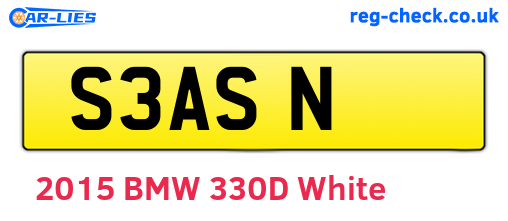 S3ASN are the vehicle registration plates.