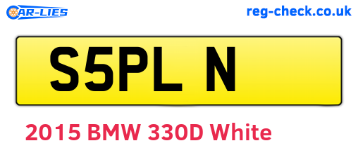 S5PLN are the vehicle registration plates.