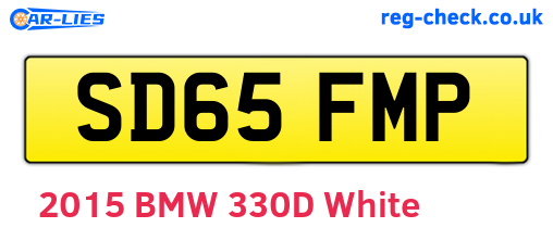 SD65FMP are the vehicle registration plates.