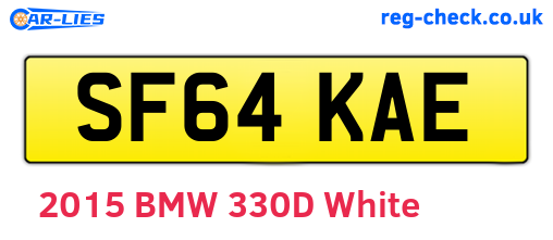 SF64KAE are the vehicle registration plates.