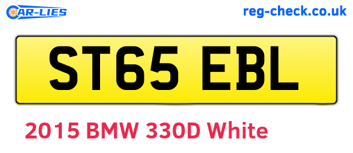 ST65EBL are the vehicle registration plates.
