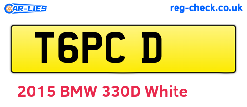 T6PCD are the vehicle registration plates.