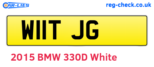 W11TJG are the vehicle registration plates.