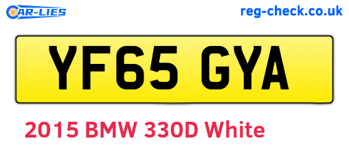 YF65GYA are the vehicle registration plates.