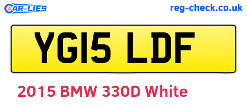 YG15LDF are the vehicle registration plates.