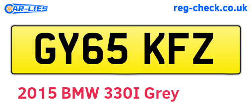 GY65KFZ are the vehicle registration plates.