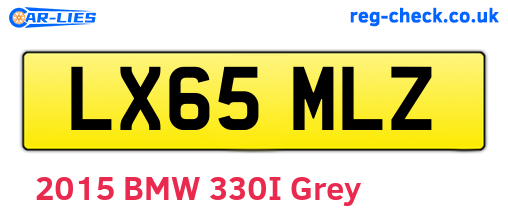 LX65MLZ are the vehicle registration plates.