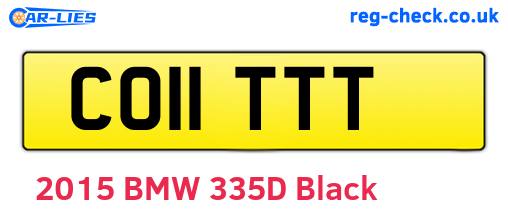 CO11TTT are the vehicle registration plates.
