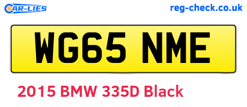 WG65NME are the vehicle registration plates.