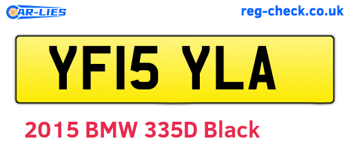 YF15YLA are the vehicle registration plates.
