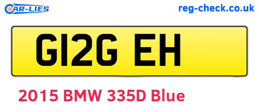 G12GEH are the vehicle registration plates.