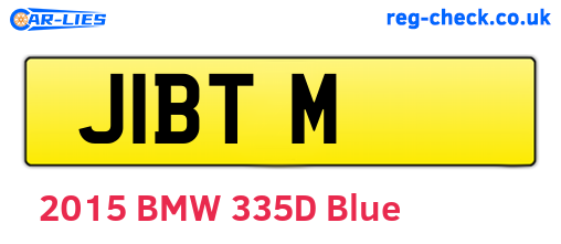 J1BTM are the vehicle registration plates.