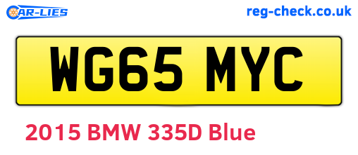 WG65MYC are the vehicle registration plates.