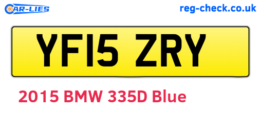 YF15ZRY are the vehicle registration plates.