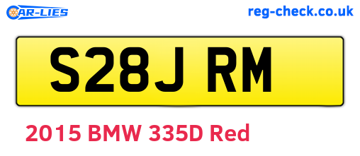 S28JRM are the vehicle registration plates.