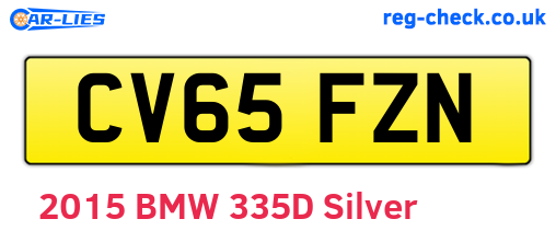 CV65FZN are the vehicle registration plates.