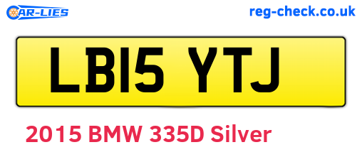 LB15YTJ are the vehicle registration plates.
