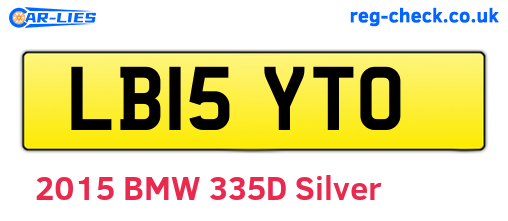 LB15YTO are the vehicle registration plates.