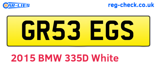 GR53EGS are the vehicle registration plates.