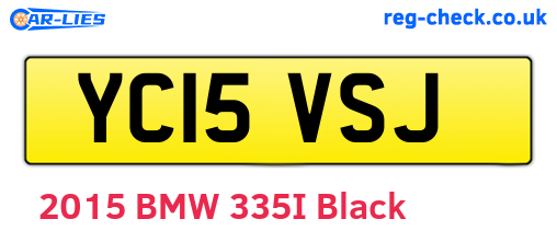 YC15VSJ are the vehicle registration plates.