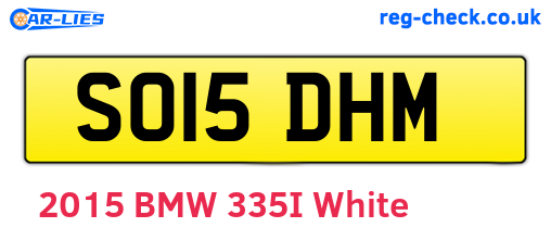 SO15DHM are the vehicle registration plates.
