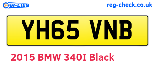 YH65VNB are the vehicle registration plates.