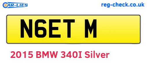 N6ETM are the vehicle registration plates.