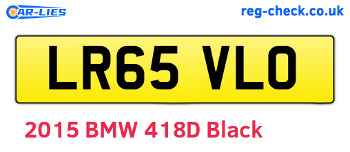 LR65VLO are the vehicle registration plates.