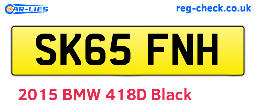 SK65FNH are the vehicle registration plates.