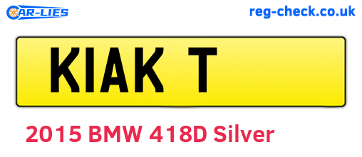 K1AKT are the vehicle registration plates.