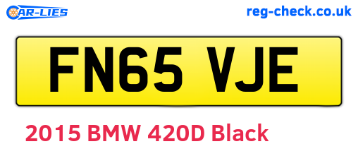 FN65VJE are the vehicle registration plates.