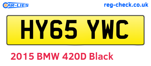 HY65YWC are the vehicle registration plates.