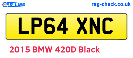 LP64XNC are the vehicle registration plates.