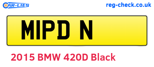M1PDN are the vehicle registration plates.