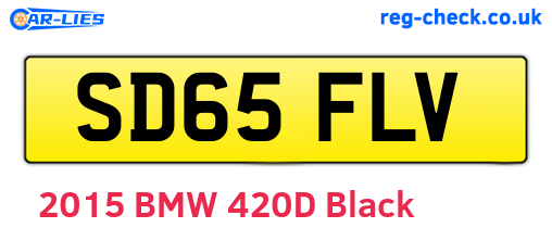SD65FLV are the vehicle registration plates.