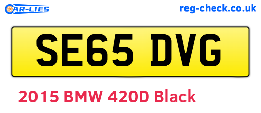SE65DVG are the vehicle registration plates.