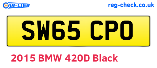 SW65CPO are the vehicle registration plates.