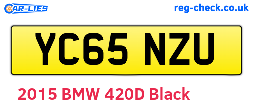 YC65NZU are the vehicle registration plates.
