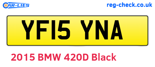 YF15YNA are the vehicle registration plates.