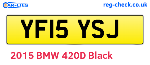YF15YSJ are the vehicle registration plates.