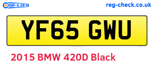 YF65GWU are the vehicle registration plates.