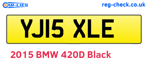 YJ15XLE are the vehicle registration plates.