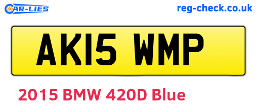 AK15WMP are the vehicle registration plates.