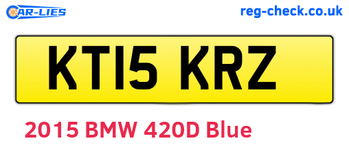 KT15KRZ are the vehicle registration plates.